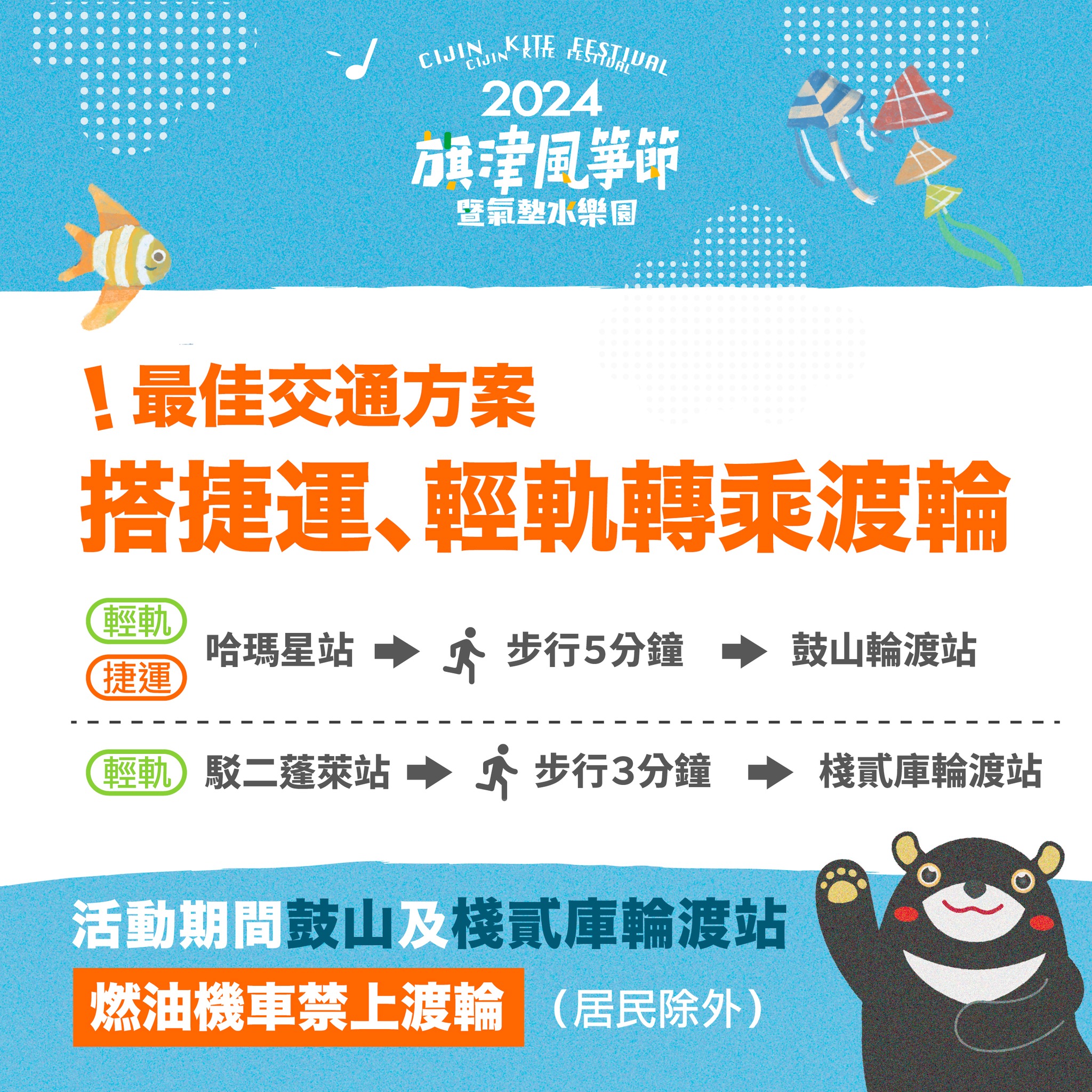 2024旗津水樂園,2024旗津風箏節,2024高雄旗津風箏節,夜間風箏,旗津交通管制,旗津景點一日遊,旗津水樂園,旗津燈塔,旗津玩水