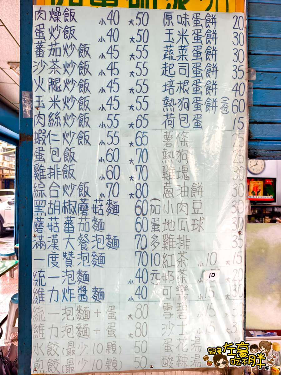 小吃,早午餐,水餃,泡麵,紅茶,飲料,高雄美食,鳳山美食,麗華園水餃,麗華園水餃菜單