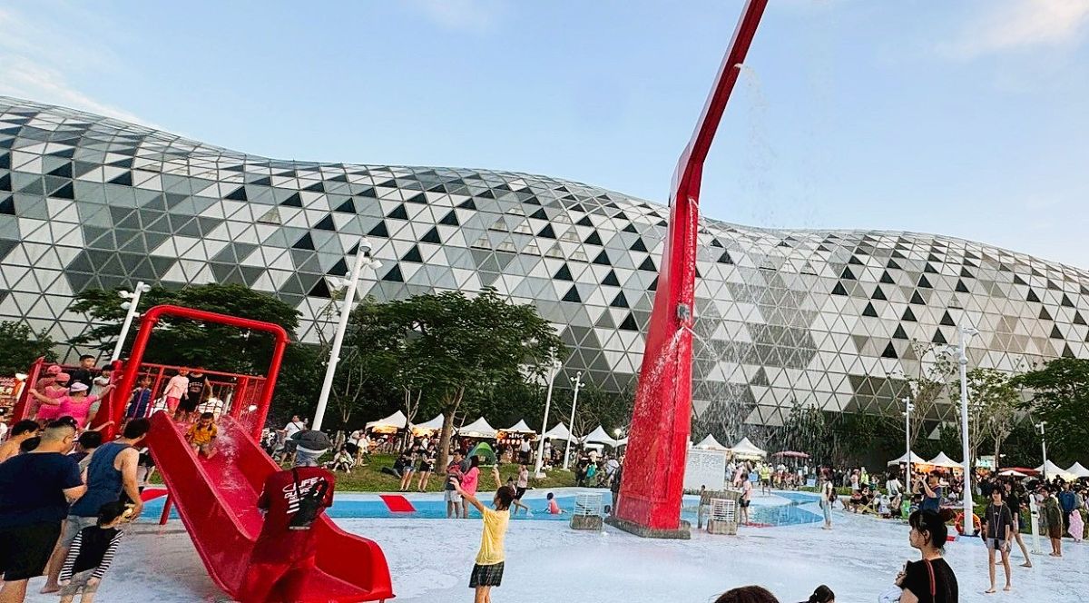新光碼頭,星光水岸公園,玩水景點,親子景點,親水公園,高雄旅遊,高雄親子公園