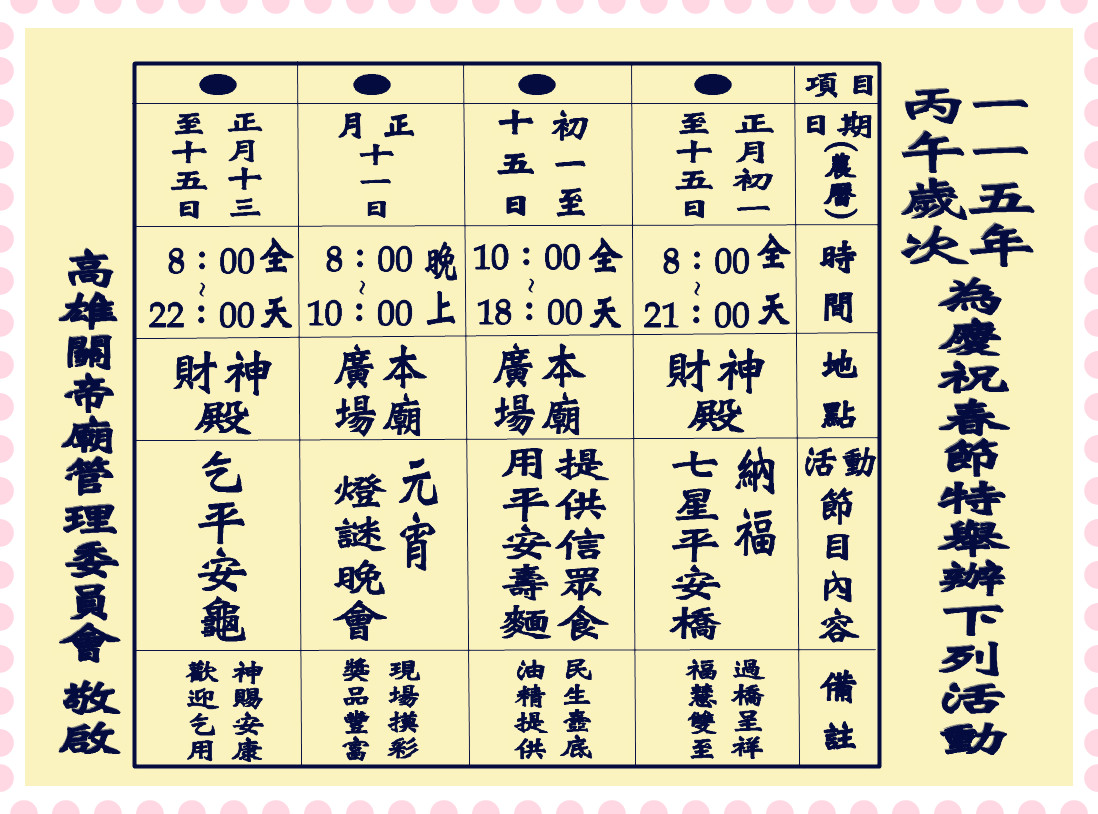 平安麵日期,平安麵時間,平安麵發放,高雄武廟,高雄親子活動,高雄過年活動,高雄關帝廟 平安麵日期,平安麵時間,平安麵發放,高雄武廟,高雄親子活動,高雄過年活動,高雄關帝廟