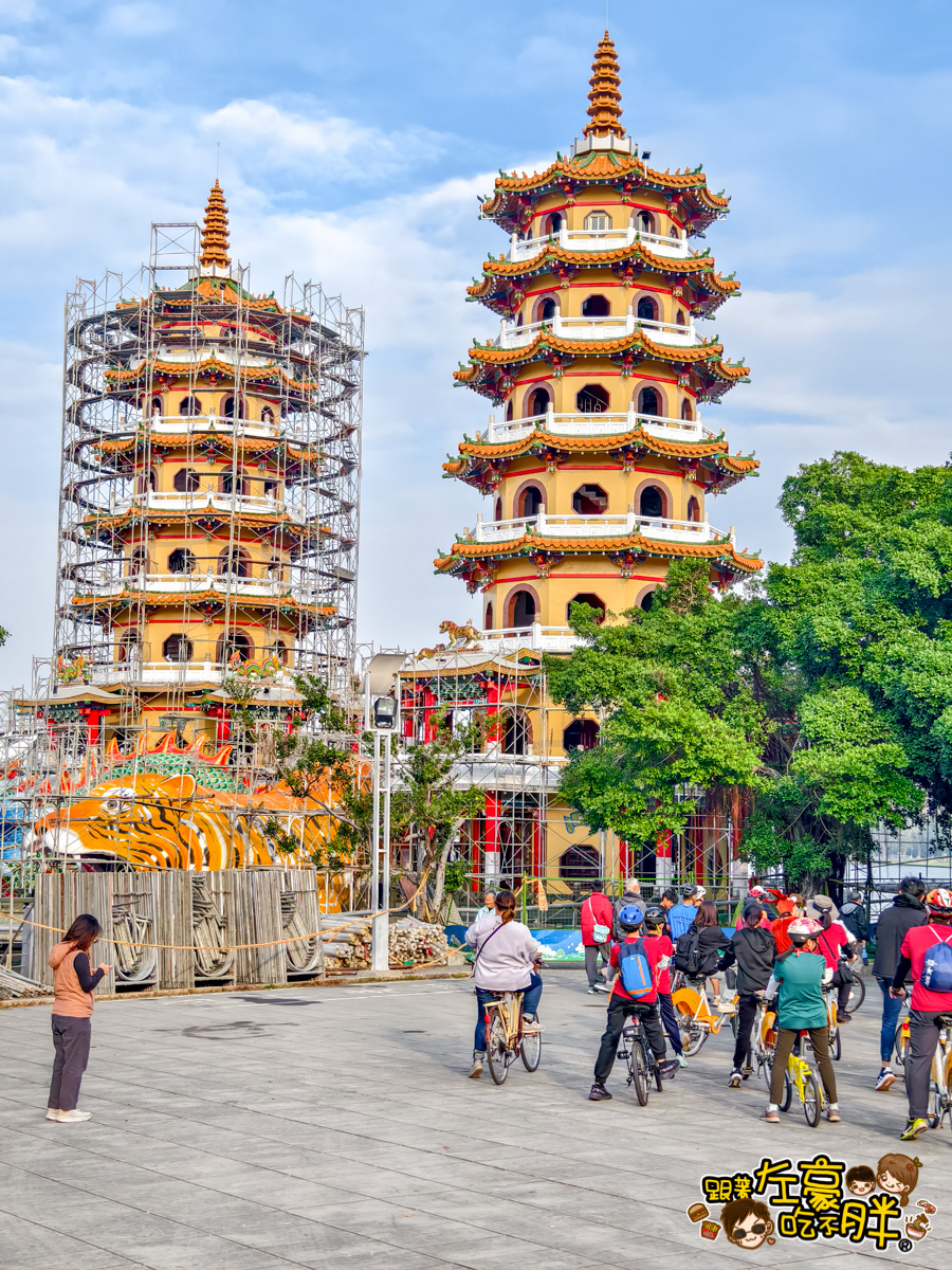 乘風而騎,左營景點,腳踏車,自行車,蓮池潭,親子出遊,親子景點,高雄親子活動,龍虎塔