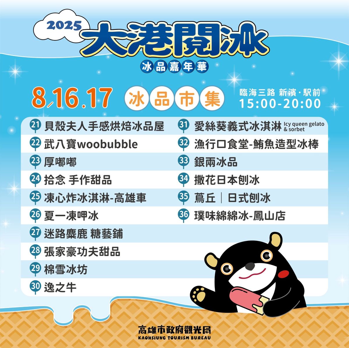 人來走走,剉冰,夏一凍呷冰,大港閱冰,好吃冰店,小吃,永富冰淇淋,雪花冰,雪諾,高雄冰店,高雄活動,高雄美食