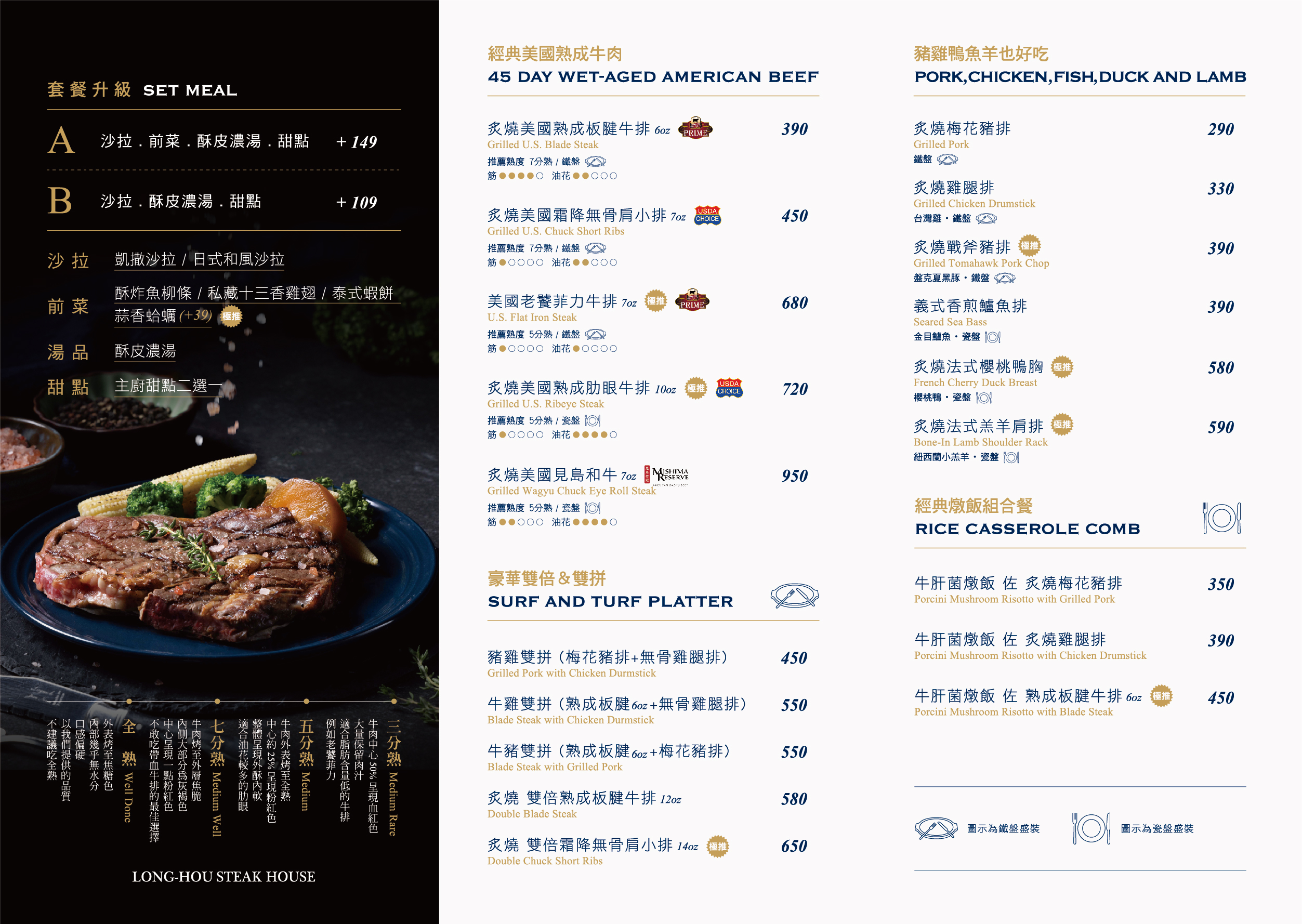 吃到飽推薦,夢時代美食,瀧厚炙燒熟成牛排,牛排推薦,自助吧推薦,菜單,高雄美食