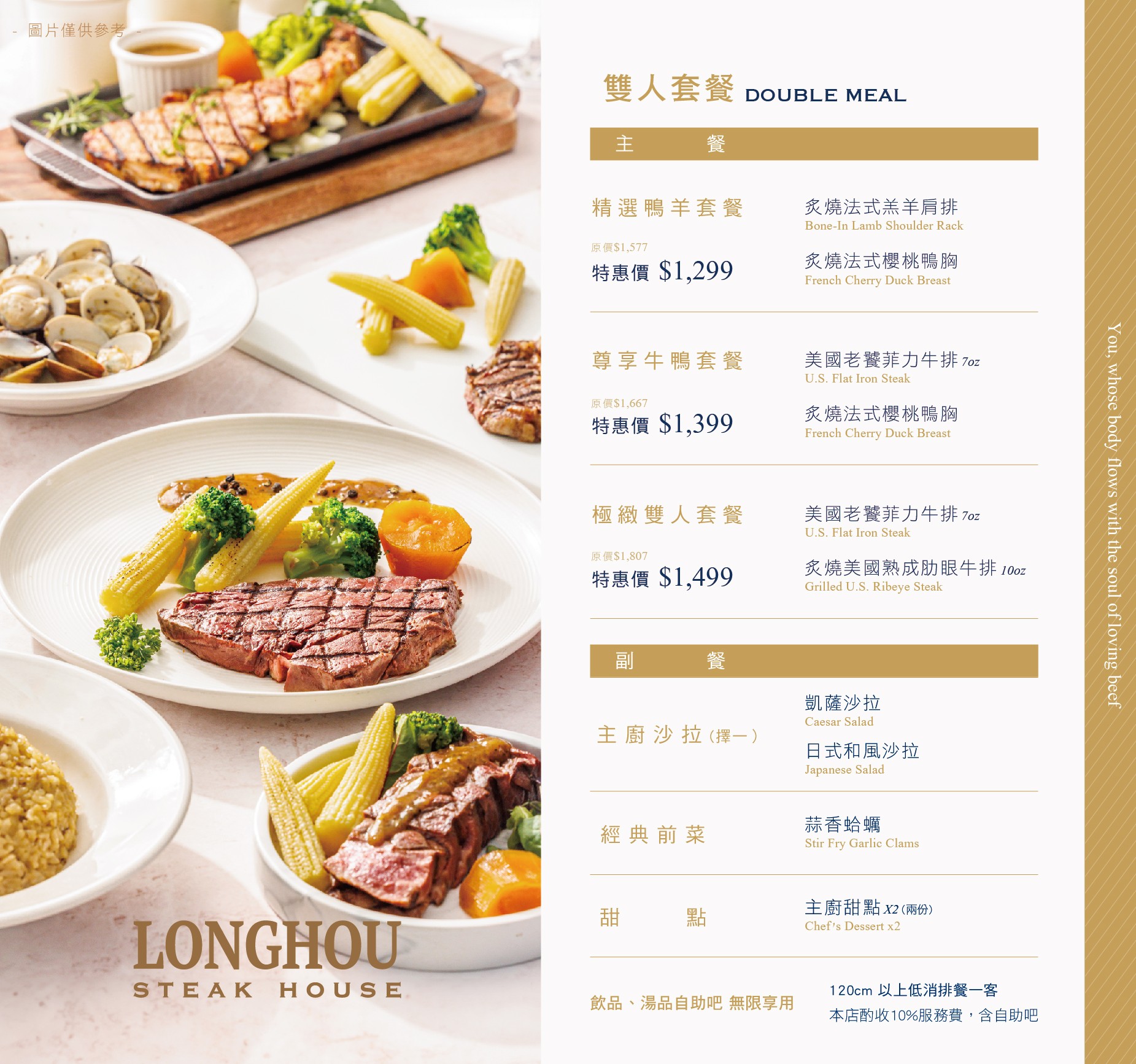 吃到飽推薦,夢時代美食,瀧厚炙燒熟成牛排,牛排推薦,自助吧推薦,菜單,高雄美食