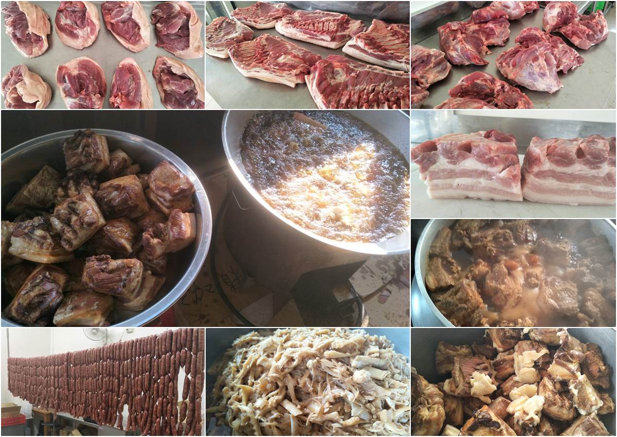 台南古蹟食品香腸封肉製作過程